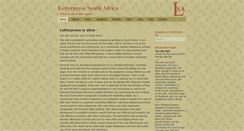 Desktop Screenshot of letterpress.co.za